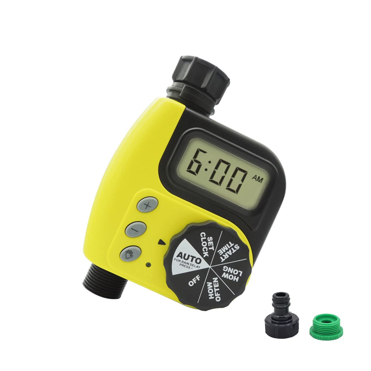 HASTHIP Drip Irrigation Timer for Garden Farm with Quick Connector, Irrigation Water Timer Programmable Timer, Automatic Watering System, IP65 Waterproof Digital Irrigation Timer System for Lawns HASTHIP Drip Irrigation Timer for Garden Farm with Quick Connector, Irrigation Water Timer Programmable Timer, Automatic Watering System, IP65 Waterproof Digital Irrigation Timer System for Lawns